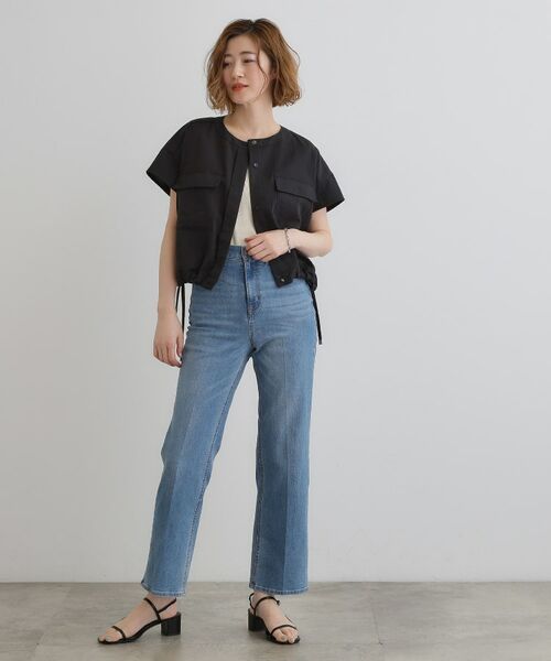 grove / グローブ ロング・マキシ丈ワンピース | 【品よく着こなす、大人のワークスタイル】ワークジャケット×ワンピースセット | 詳細6