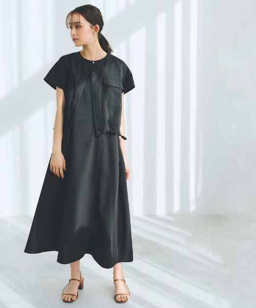 grove/グローブ ワークジャケット×ワンピースセット ブラック(019) 02(M) grove/グローブ ワークジャケット×ワンピースセット ブラック(019) 02(M)