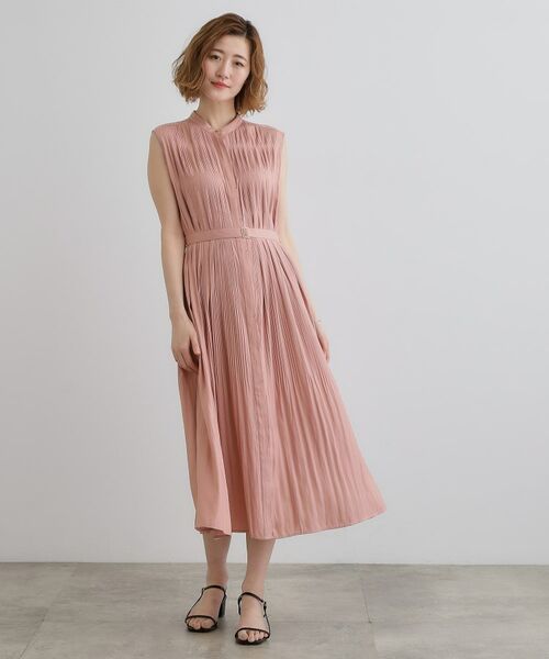 grove / グローブ ロング・マキシ丈ワンピース | 贅沢プリーツが華やかなシャンブレープリーツワンピース | 詳細11