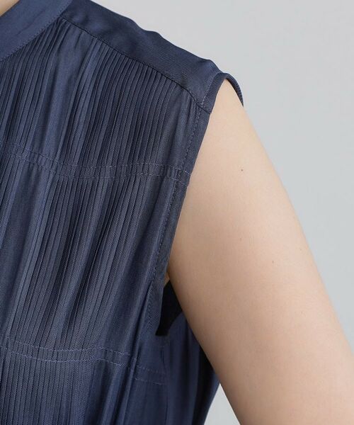 grove / グローブ ロング・マキシ丈ワンピース | 贅沢プリーツが華やかなシャンブレープリーツワンピース | 詳細22