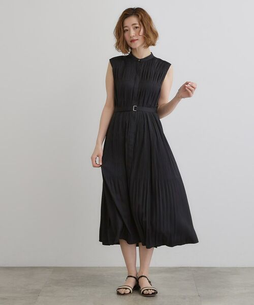 grove / グローブ ロング・マキシ丈ワンピース | 贅沢プリーツが華やかなシャンブレープリーツワンピース | 詳細3