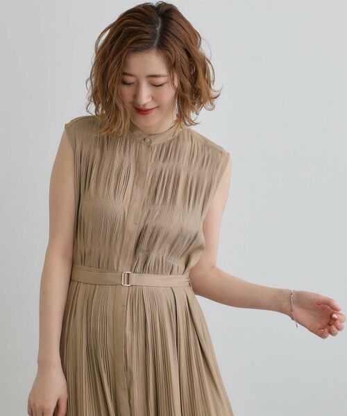 grove / グローブ ロング・マキシ丈ワンピース | 贅沢プリーツが華やかなシャンブレープリーツワンピース | 詳細5