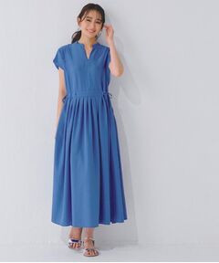 grove / グローブ ロング・マキシ丈ワンピース | 【晴れの日も雨の日も】撥水タックワンピース