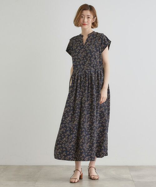 grove / グローブ ロング・マキシ丈ワンピース | 【晴れの日も雨の日も】撥水タックワンピース | 詳細10