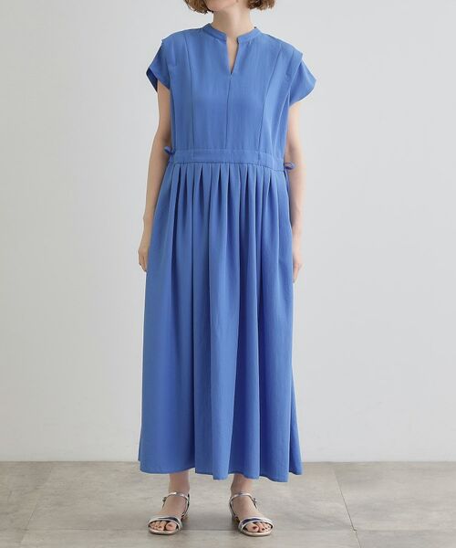 grove / グローブ ロング・マキシ丈ワンピース | 【晴れの日も雨の日も】撥水タックワンピース | 詳細13