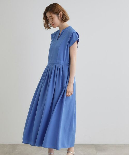 Tanday 雨のリュウグウ 海雨 ロングワンピース レース タック