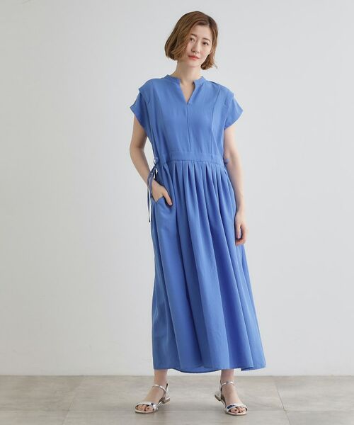 grove / グローブ ロング・マキシ丈ワンピース | 【晴れの日も雨の日も】撥水タックワンピース | 詳細6