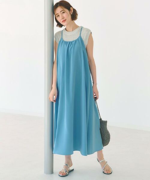 grove/グローブ マキシキャミワンピース ブルー(091) 03(L) grove/グローブ マキシキャミワンピース ブルー(091) 03(L)