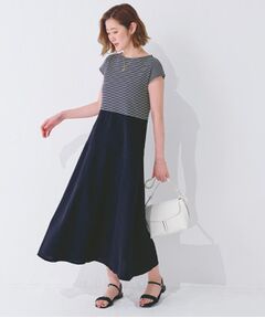grove / グローブ ロング・マキシ丈ワンピース | 美シルエットなドッキングフレア切替ワンピース