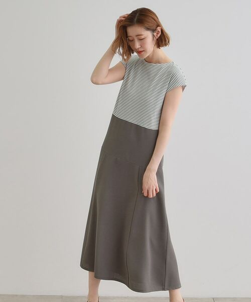 grove / グローブ ロング・マキシ丈ワンピース | 美シルエットなドッキングフレア切替ワンピース | 詳細10