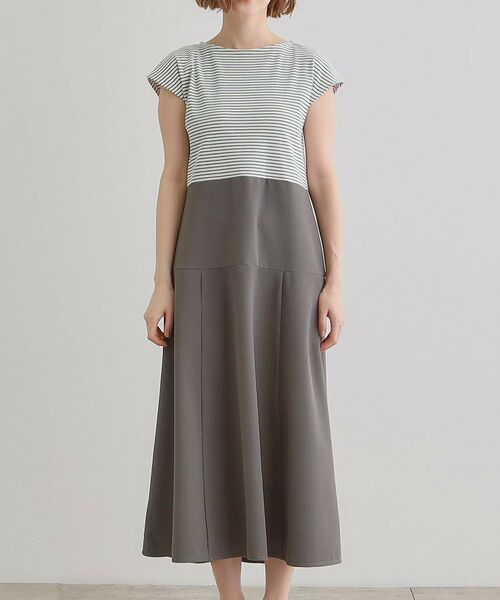 grove / グローブ ロング・マキシ丈ワンピース | 美シルエットなドッキングフレア切替ワンピース | 詳細17