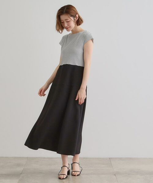 grove / グローブ ロング・マキシ丈ワンピース | 美シルエットなドッキングフレア切替ワンピース | 詳細7