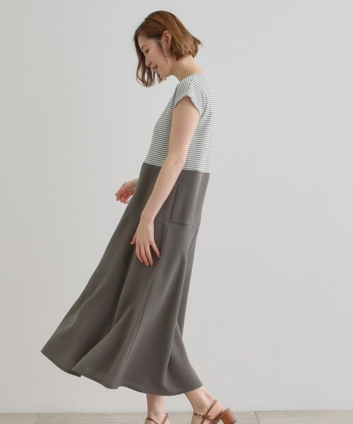 grove / グローブ ロング・マキシ丈ワンピース | 美シルエットなドッキングフレア切替ワンピース | 詳細9