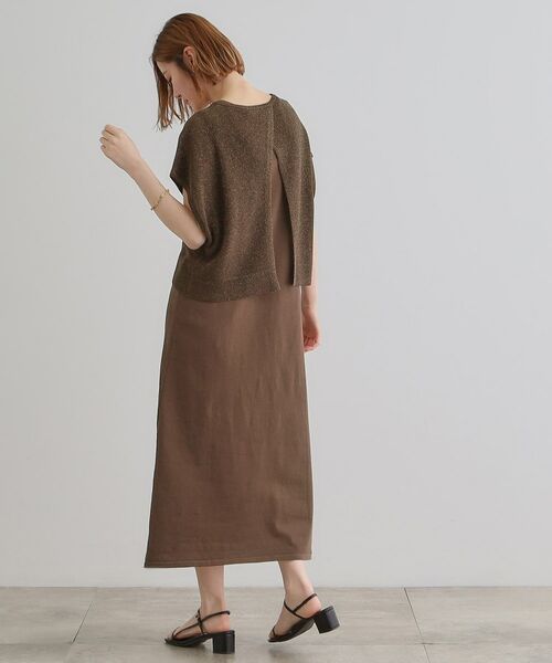 grove / グローブ ロング・マキシ丈ワンピース | ラメベスト×ニットワンピースSET | 詳細11