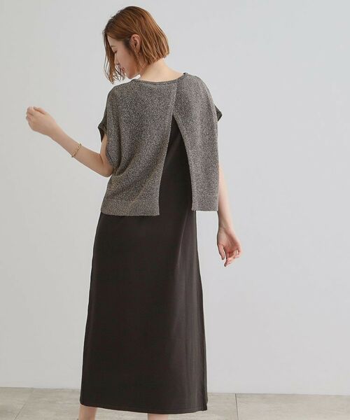 grove / グローブ ロング・マキシ丈ワンピース | ラメベスト×ニットワンピースSET | 詳細2