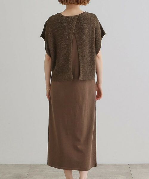 grove / グローブ ロング・マキシ丈ワンピース | ラメベスト×ニットワンピースSET | 詳細24