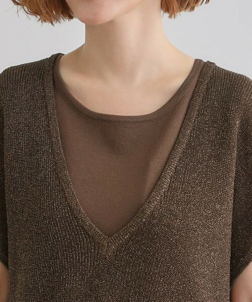 grove / グローブ ロング・マキシ丈ワンピース | ラメベスト×ニットワンピースSET | 詳細25