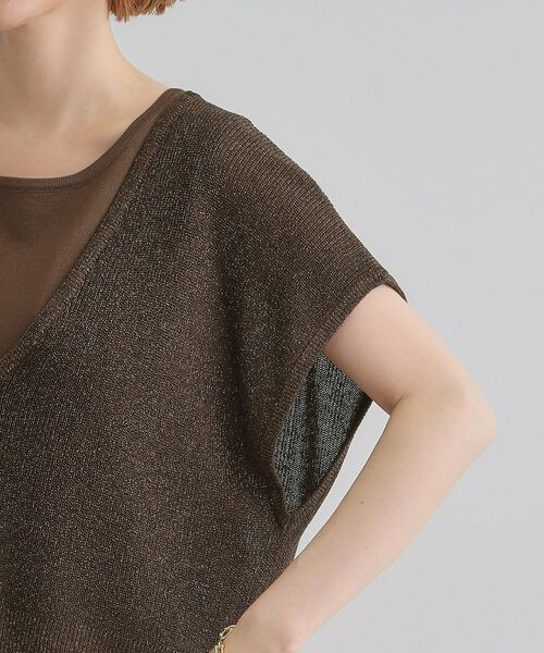 grove / グローブ ロング・マキシ丈ワンピース | ラメベスト×ニットワンピースSET | 詳細26