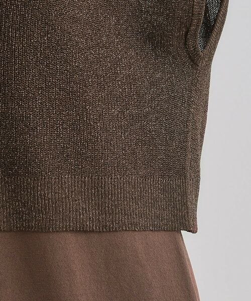 grove / グローブ ロング・マキシ丈ワンピース | ラメベスト×ニットワンピースSET | 詳細27