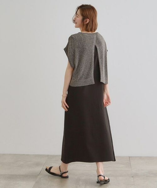 grove / グローブ ロング・マキシ丈ワンピース | ラメベスト×ニットワンピースSET | 詳細4