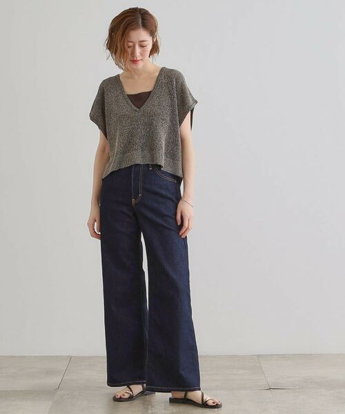 grove / グローブ ロング・マキシ丈ワンピース | ラメベスト×ニットワンピースSET | 詳細6