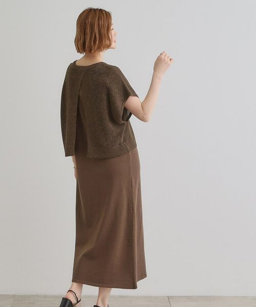 grove / グローブ ロング・マキシ丈ワンピース | ラメベスト×ニットワンピースSET | 詳細8