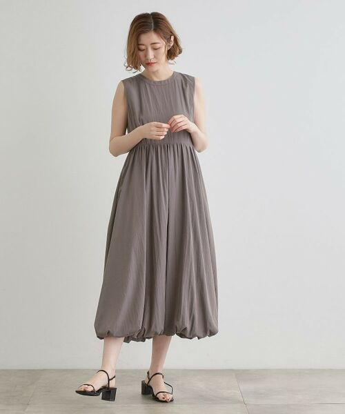 grove / グローブ ロング・マキシ丈ワンピース | 【晴れの日も雨の日も】撥水バルーンワンピース | 詳細3