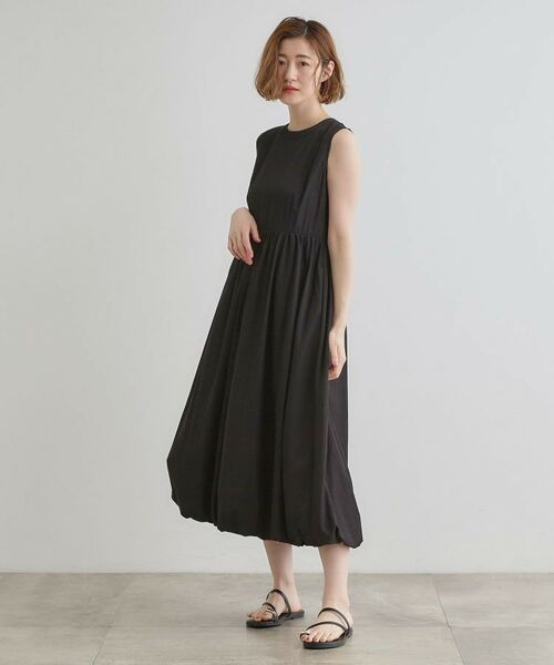 grove / グローブ ロング・マキシ丈ワンピース | 【晴れの日も雨の日も】撥水バルーンワンピース | 詳細7