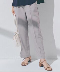 grove / グローブ パンツ | 【洗える・シワになりにくい】麻調センタープレスワイドパンツ