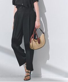 grove / グローブ パンツ | 【洗える・シワになりにくい】麻調センタープレスワイドパンツ