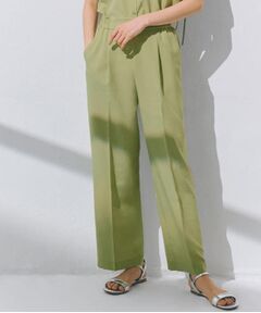 grove / グローブ パンツ | 【洗える・シワになりにくい】麻調センタープレスワイドパンツ