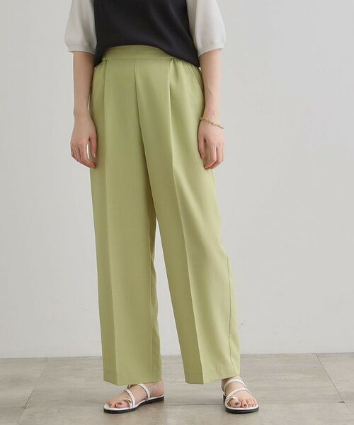 grove / グローブ パンツ | 【洗える・シワになりにくい】麻調センタープレスワイドパンツ | 詳細10