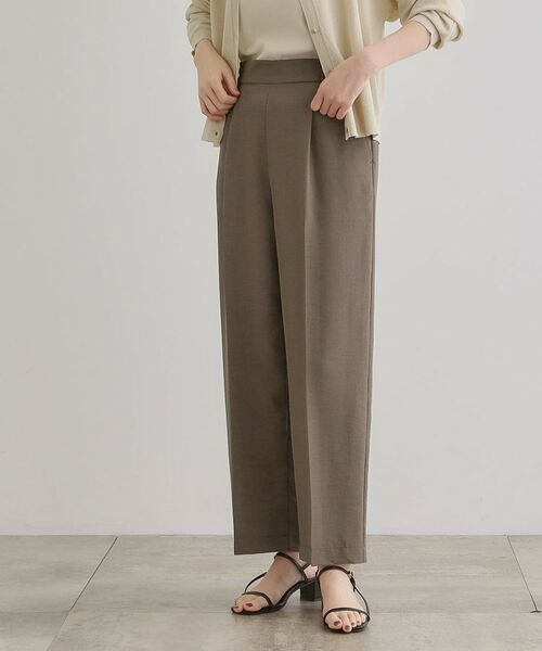 grove / グローブ パンツ | 【洗える・シワになりにくい】麻調センタープレスワイドパンツ | 詳細15