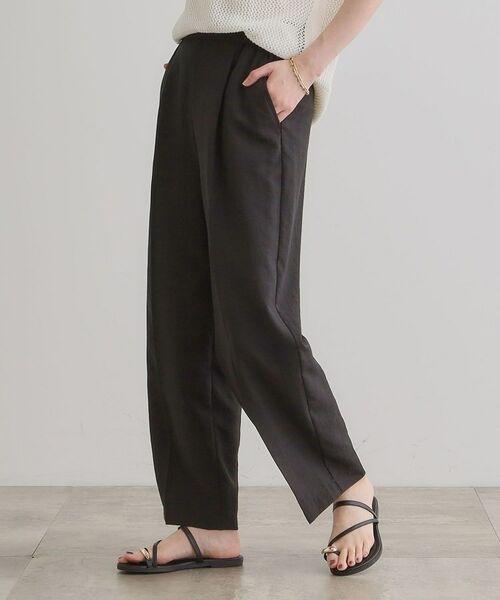 grove / グローブ パンツ | 【洗える・シワになりにくい】麻調センタープレスワイドパンツ | 詳細6