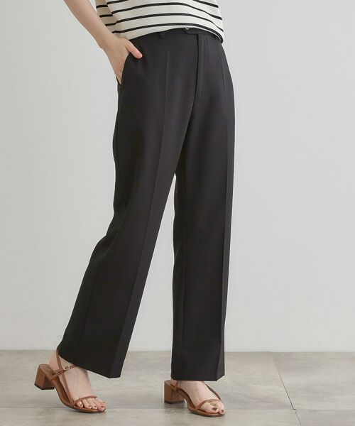 grove / グローブ パンツ | ひんやり、すらり。夏の美シルエット ドレープストレートパンツ | 詳細5
