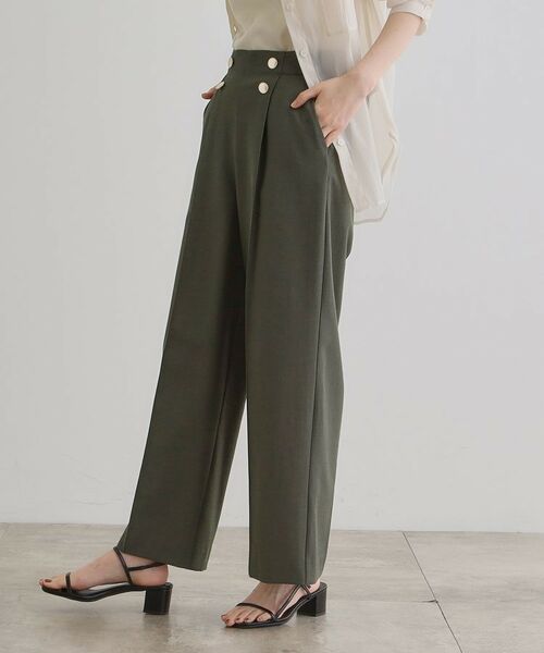 grove / グローブ パンツ | さらっと快適 ピンタックマリンパンツ | 詳細1