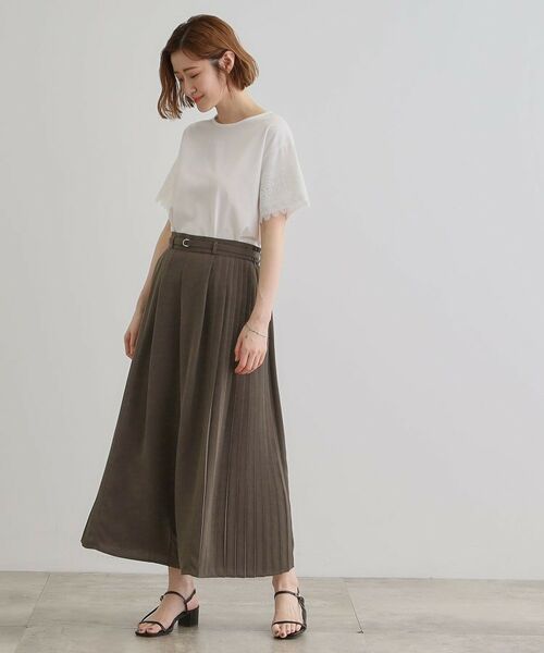 grove / グローブ ショート・ハーフ・半端丈パンツ | さらっと軽やか サイドプリーツスカーチョ | 詳細10