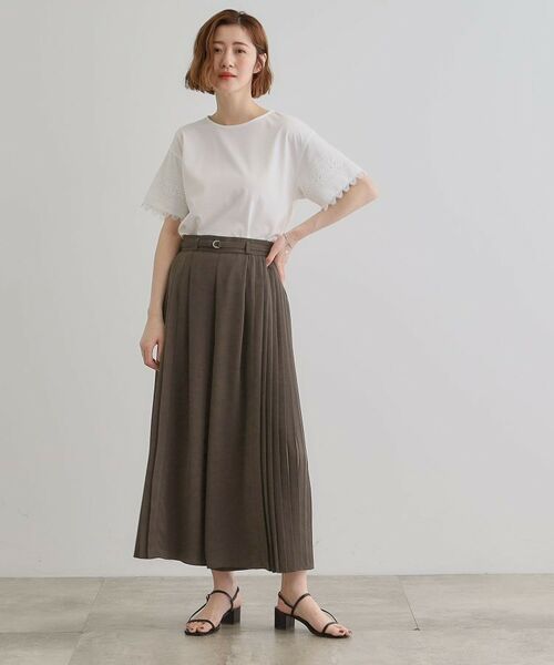 grove / グローブ ショート・ハーフ・半端丈パンツ | さらっと軽やか サイドプリーツスカーチョ | 詳細11