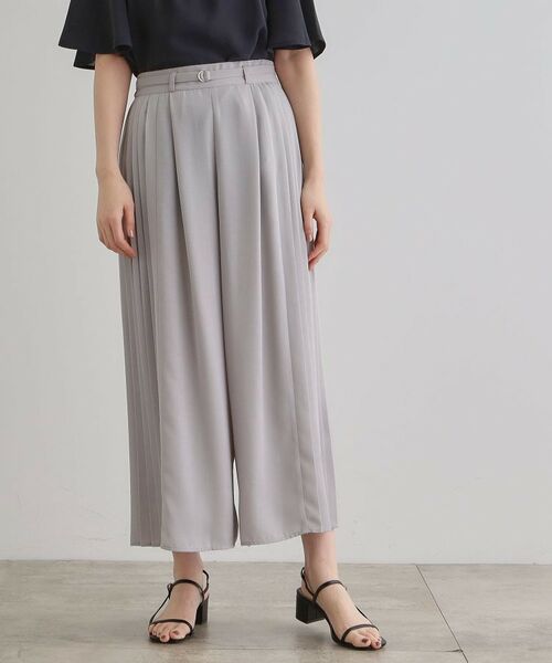 grove / グローブ ショート・ハーフ・半端丈パンツ | さらっと軽やか サイドプリーツスカーチョ | 詳細2