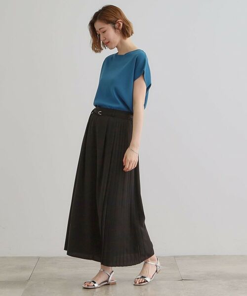 grove / グローブ ショート・ハーフ・半端丈パンツ | さらっと軽やか サイドプリーツスカーチョ | 詳細7