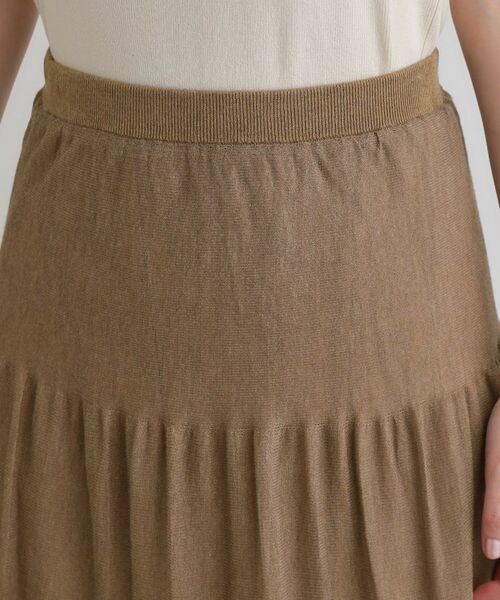 grove / グローブ ロング・マキシ丈スカート | 夏の華やぎティアードニットシアースカート | 詳細18