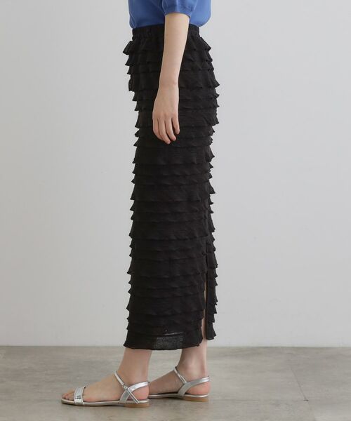 grove / グローブ ロング・マキシ丈スカート | フリルナロースカート | 詳細10