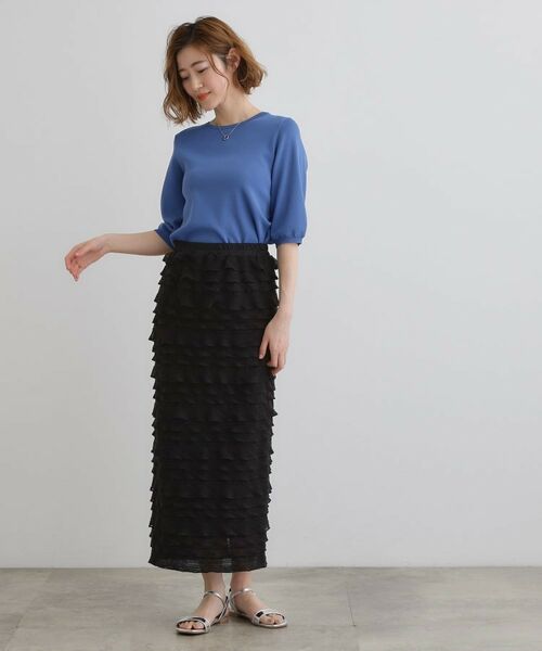 grove / グローブ ロング・マキシ丈スカート | フリルナロースカート | 詳細2