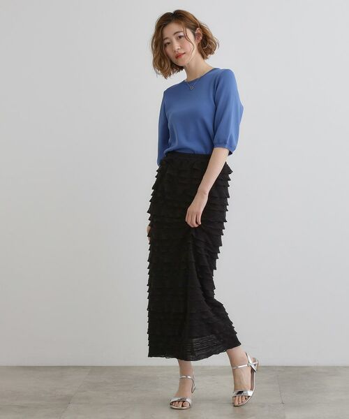 grove / グローブ ロング・マキシ丈スカート | フリルナロースカート | 詳細3