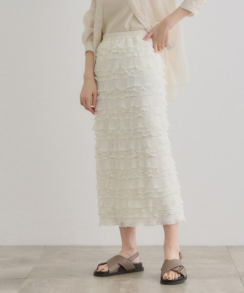 grove / グローブ ロング・マキシ丈スカート | フリルナロースカート | 詳細7