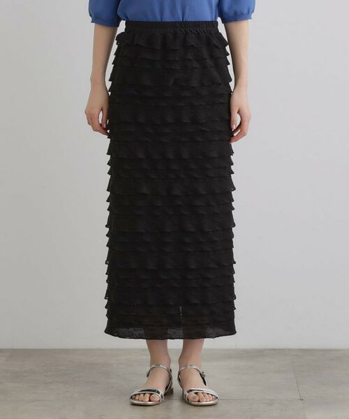 grove / グローブ ロング・マキシ丈スカート | フリルナロースカート | 詳細9