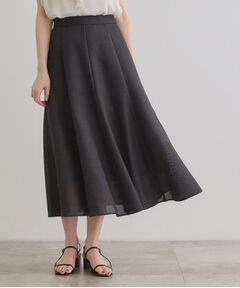 grove / グローブ ロング・マキシ丈スカート | 【大人のリゾートスタイル/SETUP】麻調フレアスカート