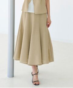 grove / グローブ ロング・マキシ丈スカート | 【大人のリゾートスタイル/SETUP】麻調フレアスカート