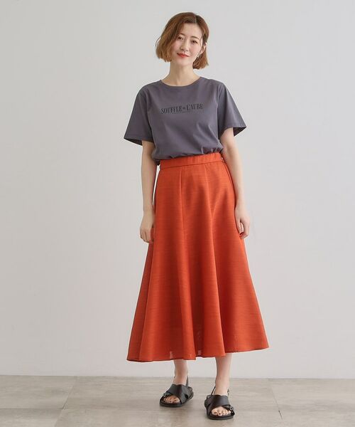 grove / グローブ ロング・マキシ丈スカート | 【大人のリゾートスタイル/SETUP】麻調フレアスカート | 詳細11