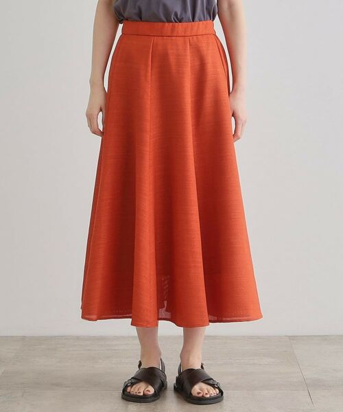 grove / グローブ ロング・マキシ丈スカート | 【大人のリゾートスタイル/SETUP】麻調フレアスカート | 詳細14